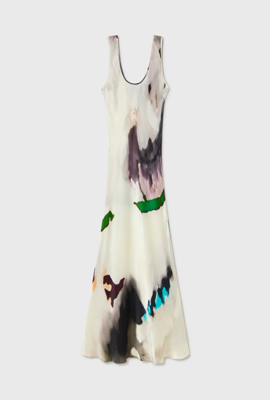 Silk Laundry Scoop Neck Dress Phosphate