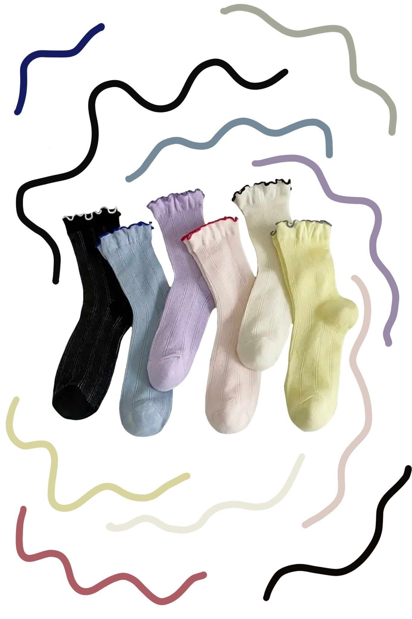 SKIN Wave Socks