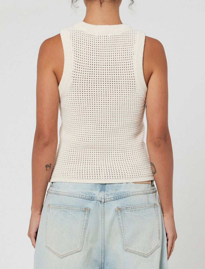 Neuw Binx Crochet Tank Ivory