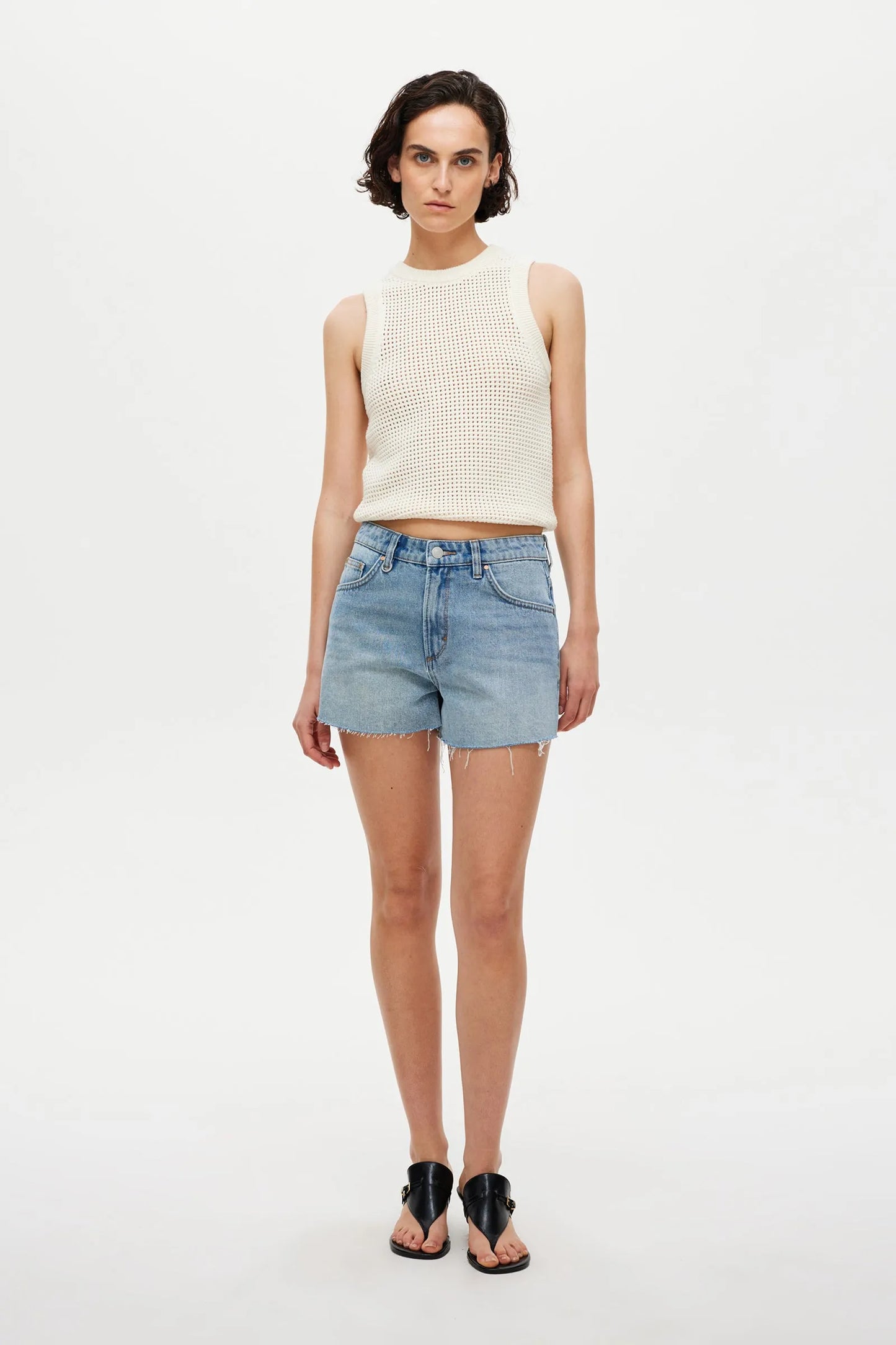 Neuw Binx Crochet Tank Ivory