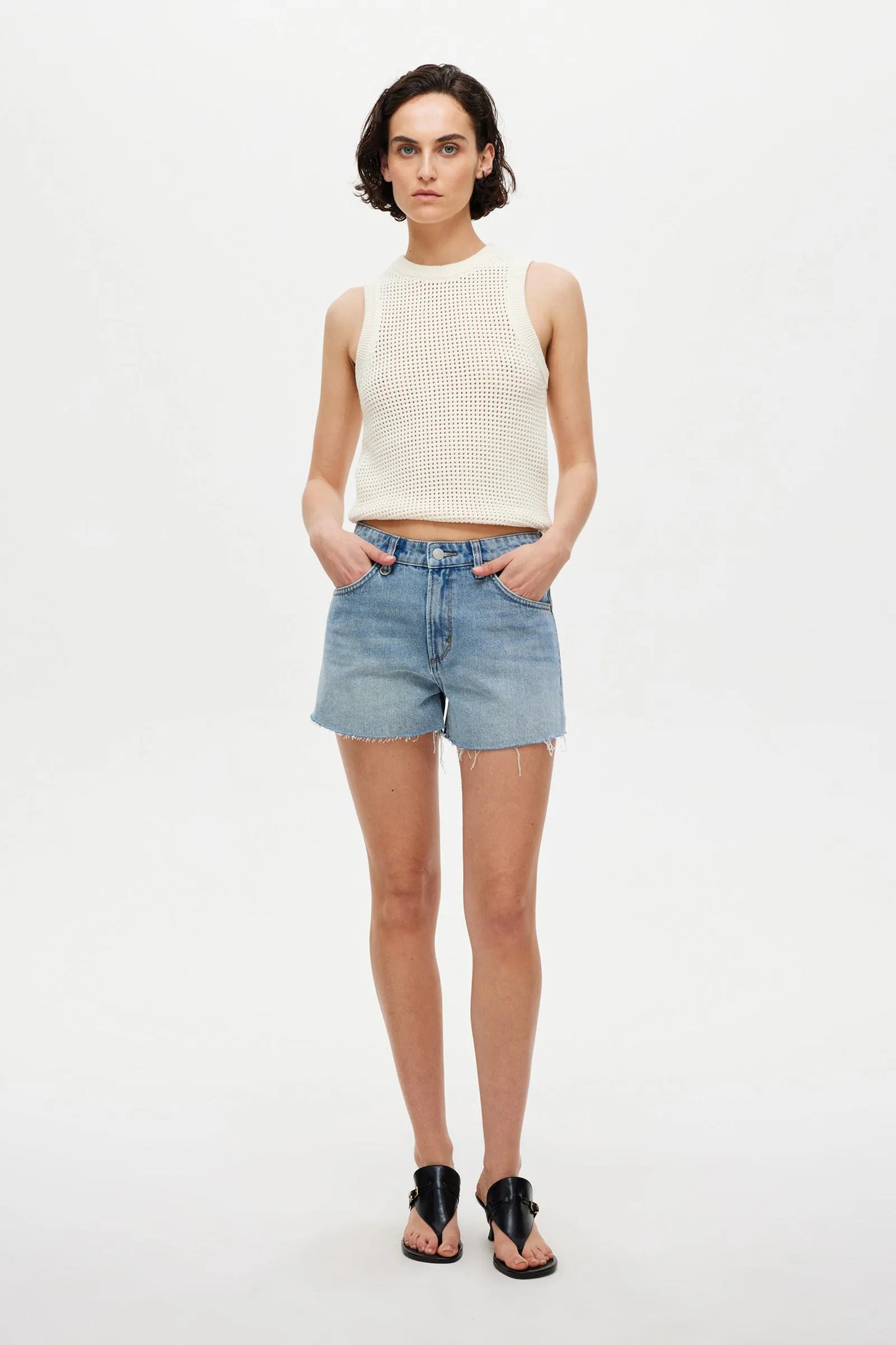 Neuw Binx Crochet Tank Ivory