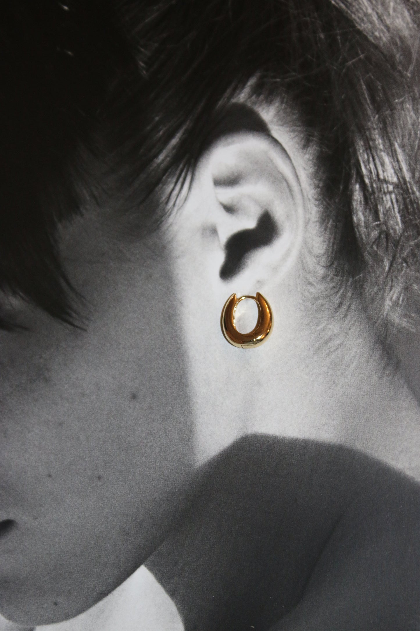 SKIN Blob Hoops 18k Gold Plated