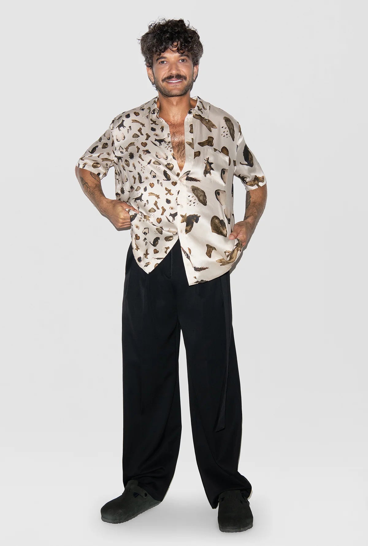 Silk Laundry Short Sleeve Boyfriend Shirt 2.0 Miracles Hazelnut