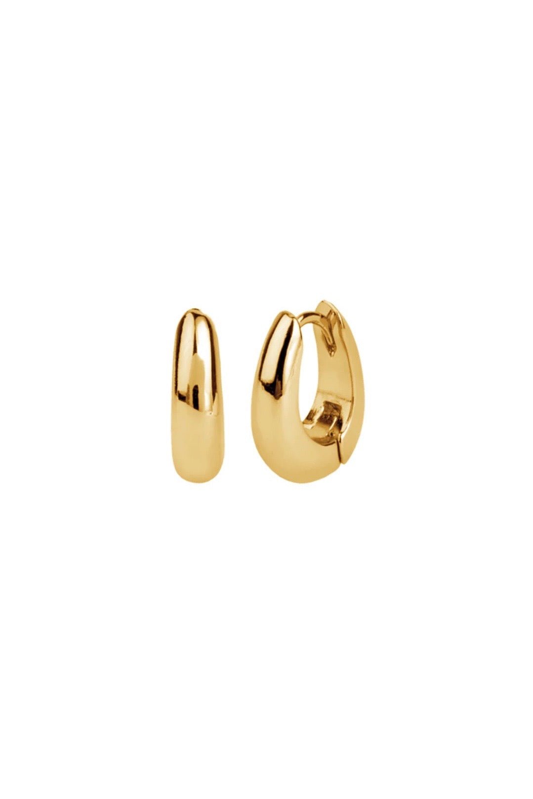 SKIN Blob Hoops 18k Gold Plated