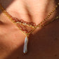 SKIN Lily Pendant 18k Gold Plated + Freshwater Pearl