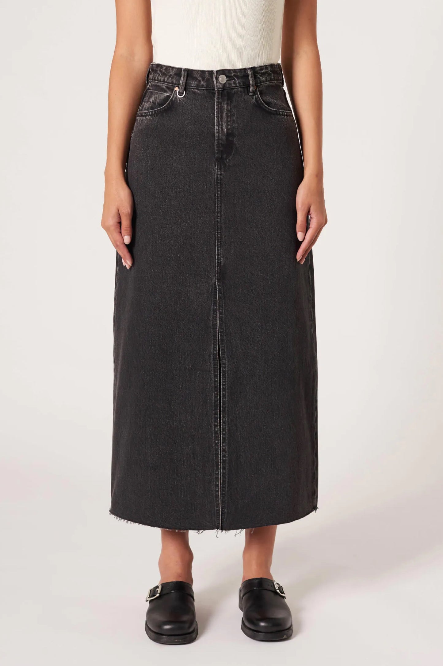 Neuw Darcy Maxi Skirt Granite