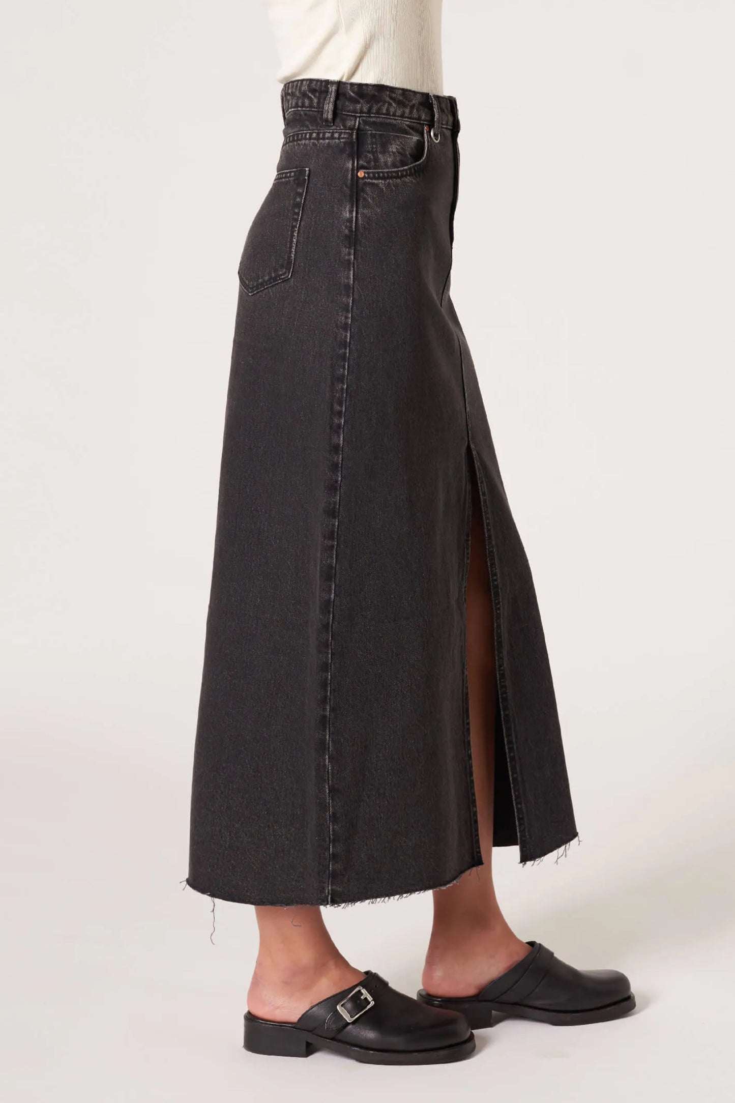 Neuw Darcy Maxi Skirt Granite