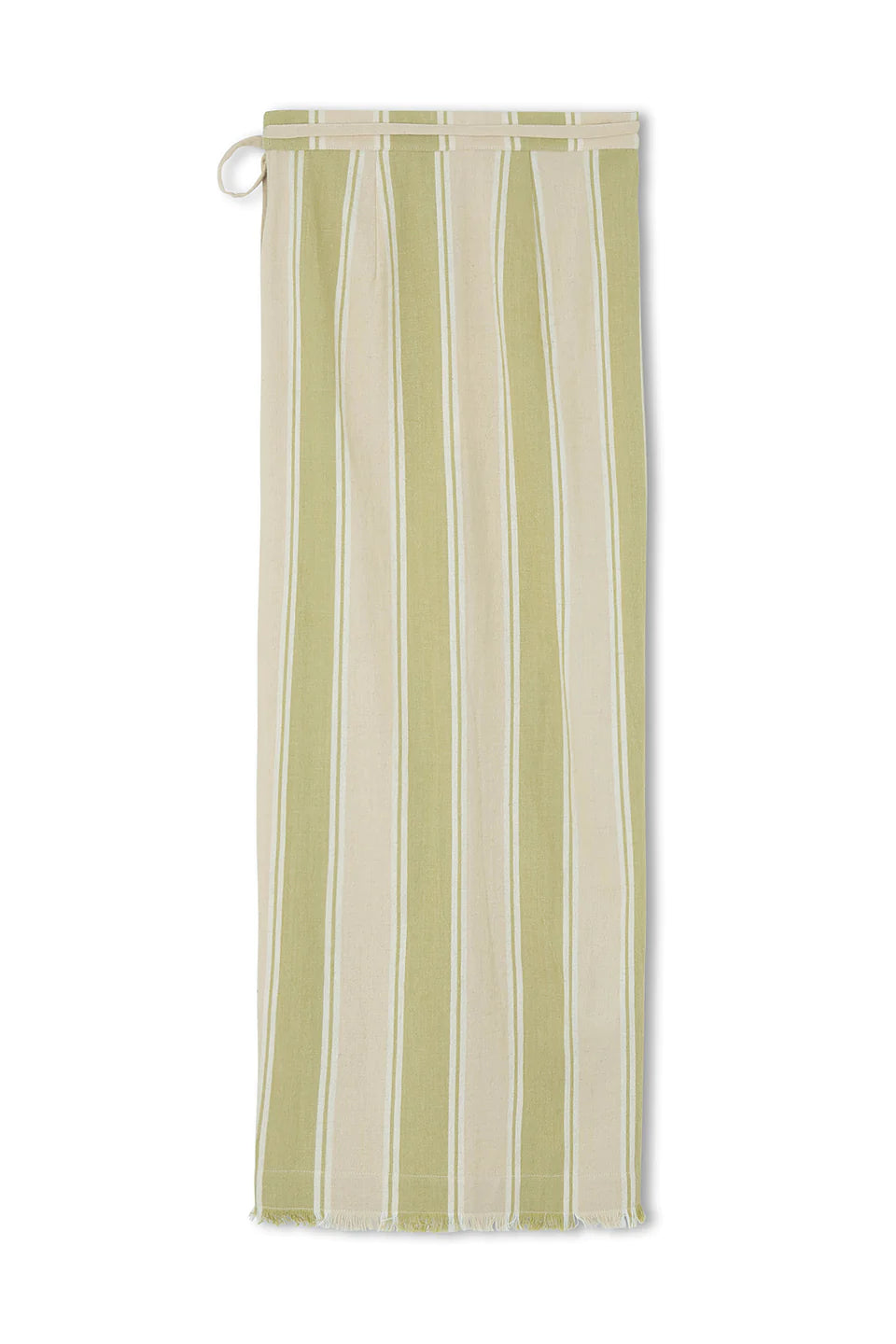 Zulu & Zephyr Olive Stripe Organic Cotton Wrap Skirt