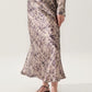Silk Laundry Long Bias Cut Skirt Aster Floral