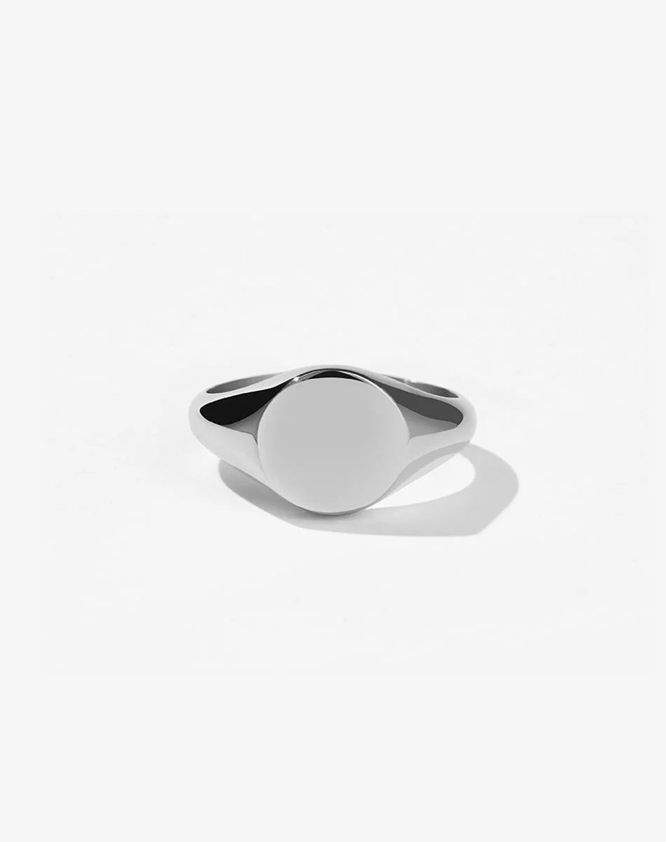 Meadowlark Sunset Signet Ring Sterling Silver