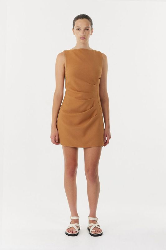 Third Form Enigma Mini Dress Camel