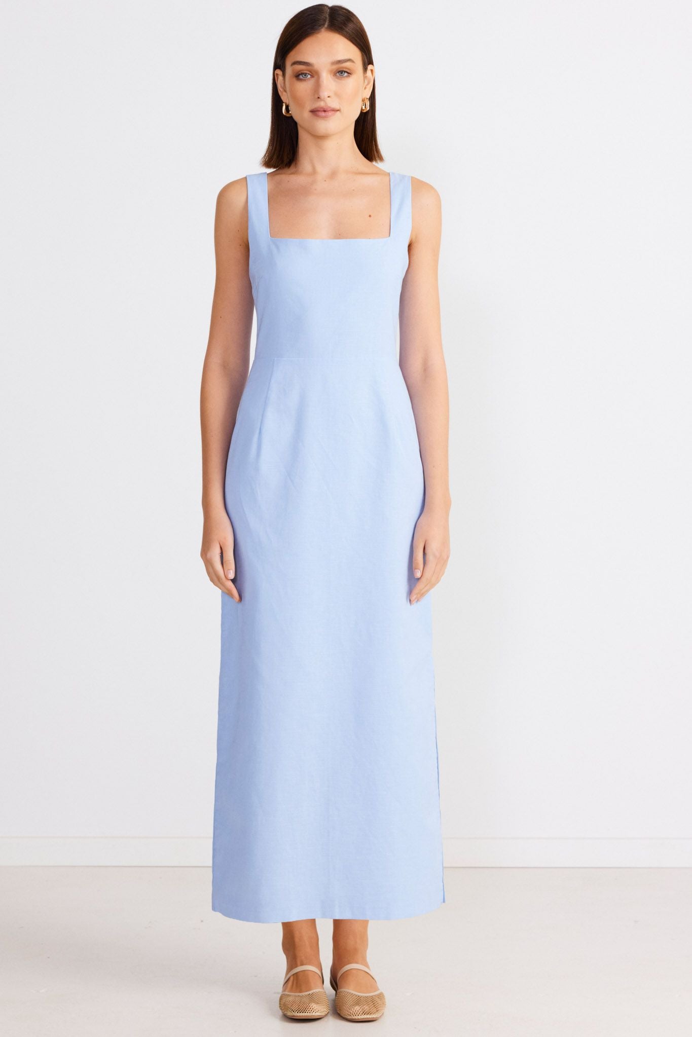 Sndys Emery Maxi Dress Cornflower