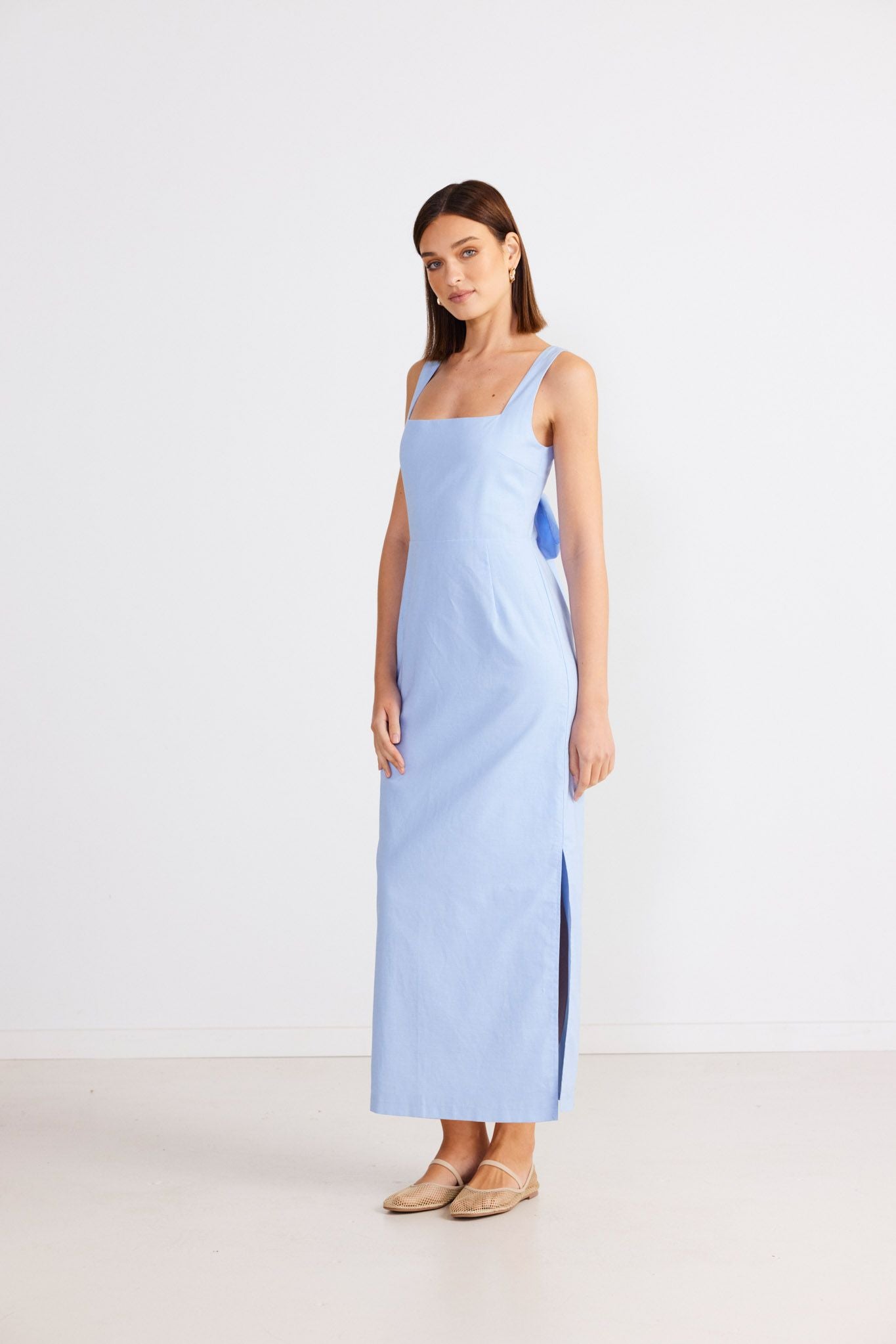 Sndys Emery Maxi Dress Cornflower