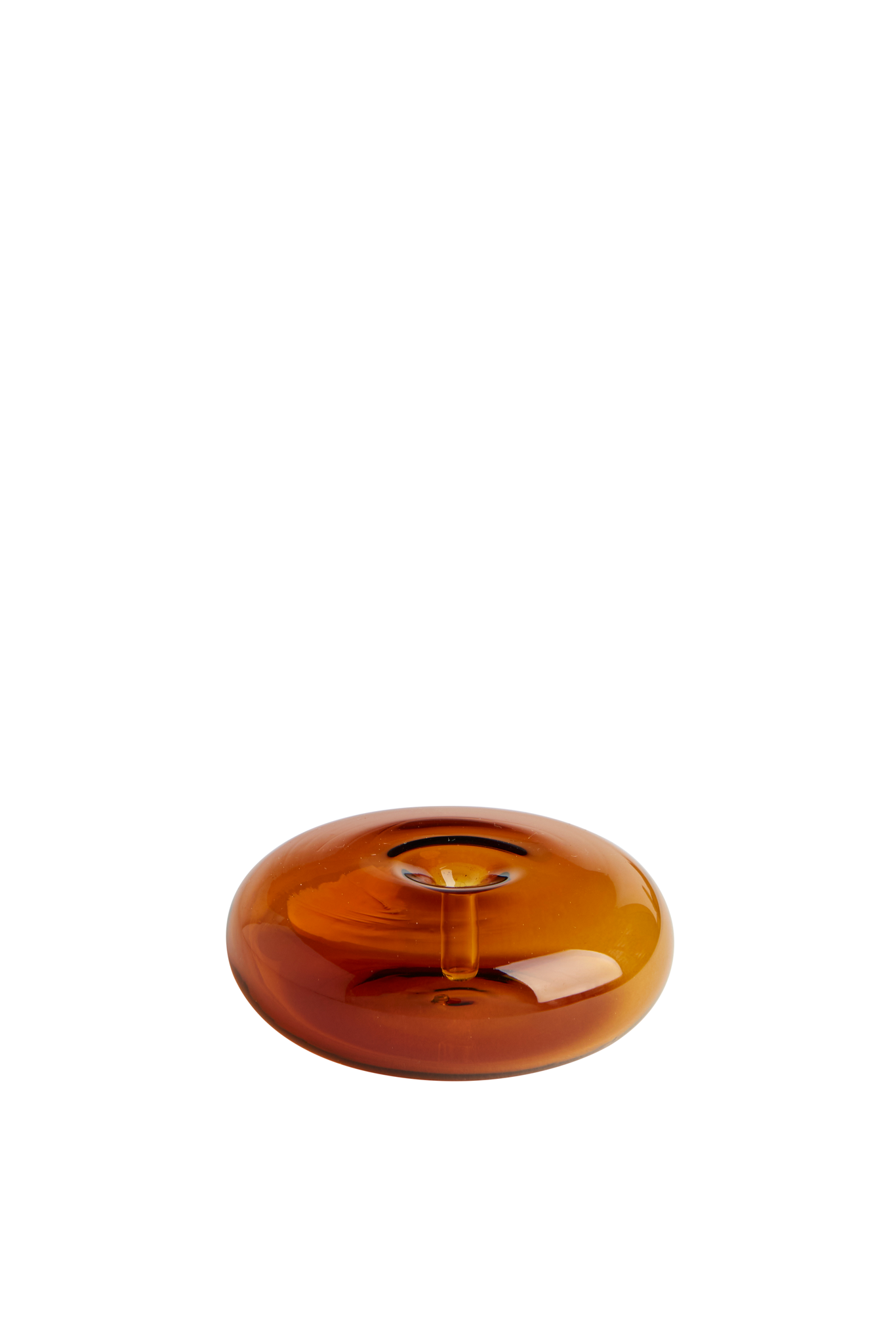 Gentle Habits Glass Incense Holder Amber