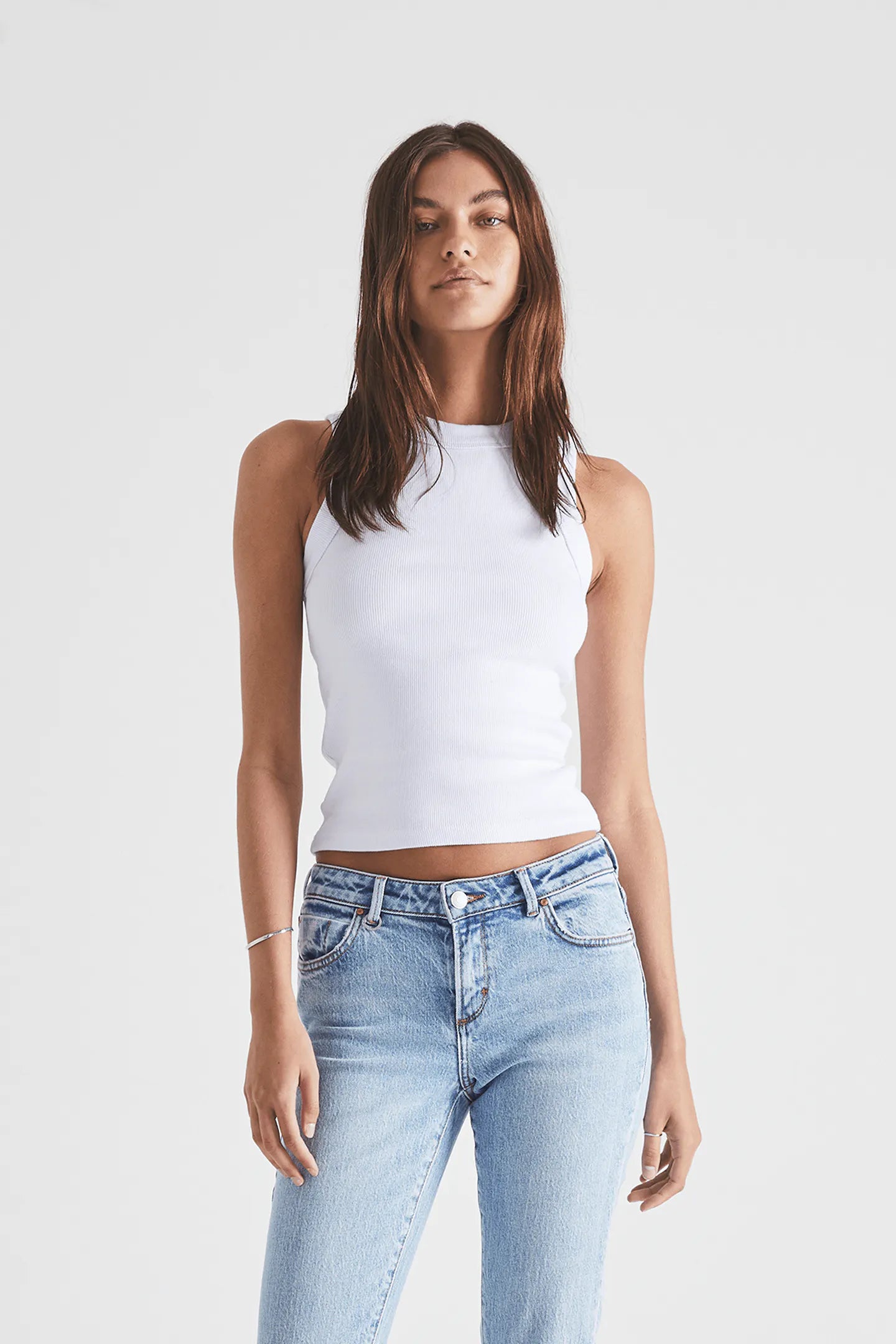 Neuw Jonesy Singlet White