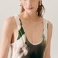 Silk Laundry Scoop Neck Dress Phosphate
