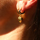 SKIN Heart Hoops 18k Gold Plated
