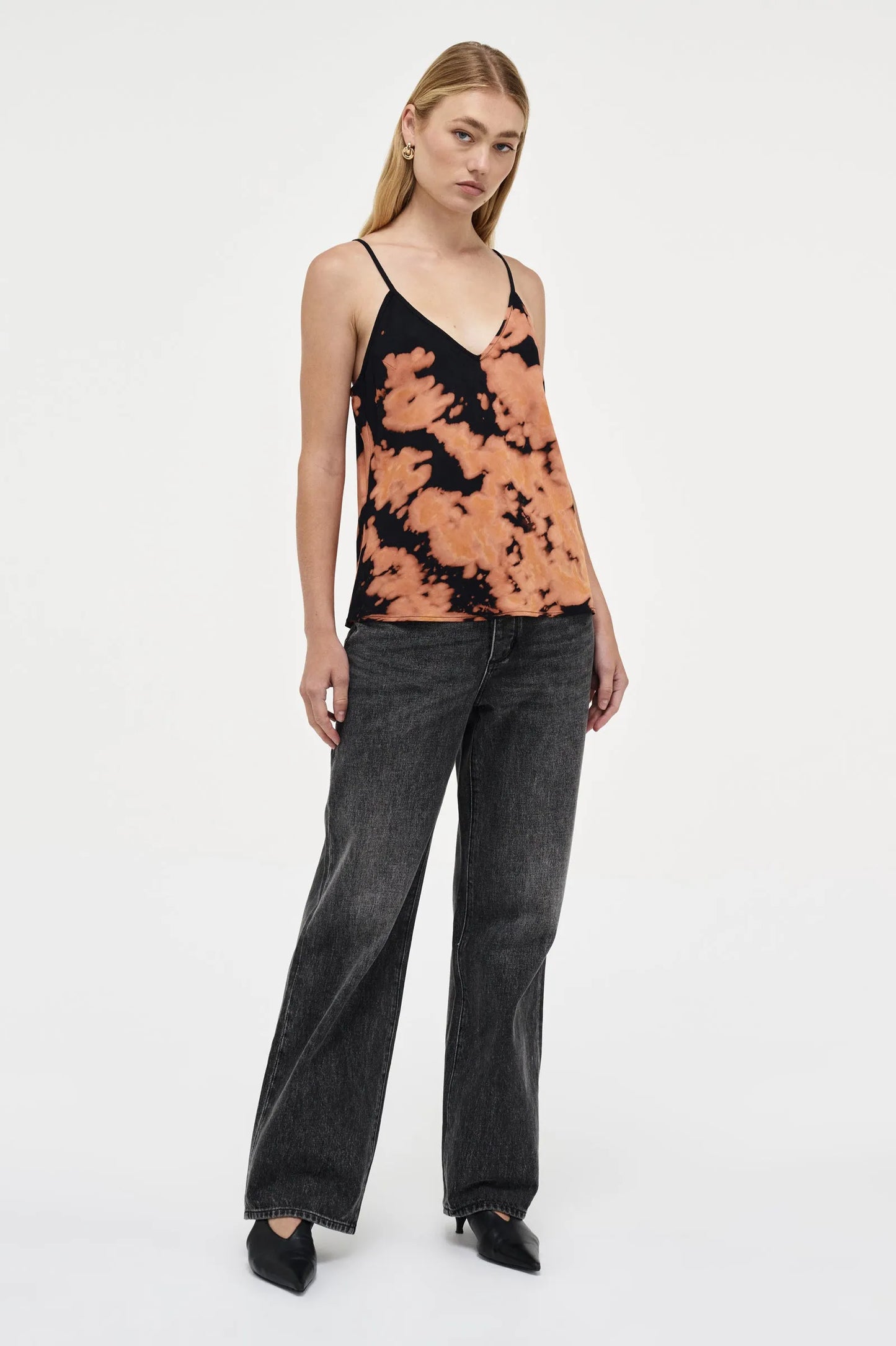 Neuw Mika Cami Bleached Black