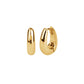SKIN Blob Hoops 18k Gold Plated