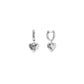 SKIN Heart Hoops Sterling Silver