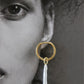 SKIN Lily Hoops 18k Gold Plated + Freshwater Pearls