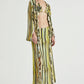 Third Form Stroke Frill Maxi Skirt Brush Stroke