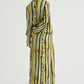 Third Form Stroke Frill Maxi Skirt Brush Stroke