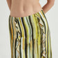 Third Form Stroke Frill Maxi Skirt Brush Stroke