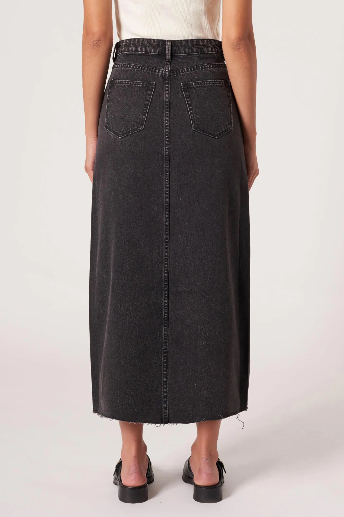 Neuw Darcy Maxi Skirt Granite