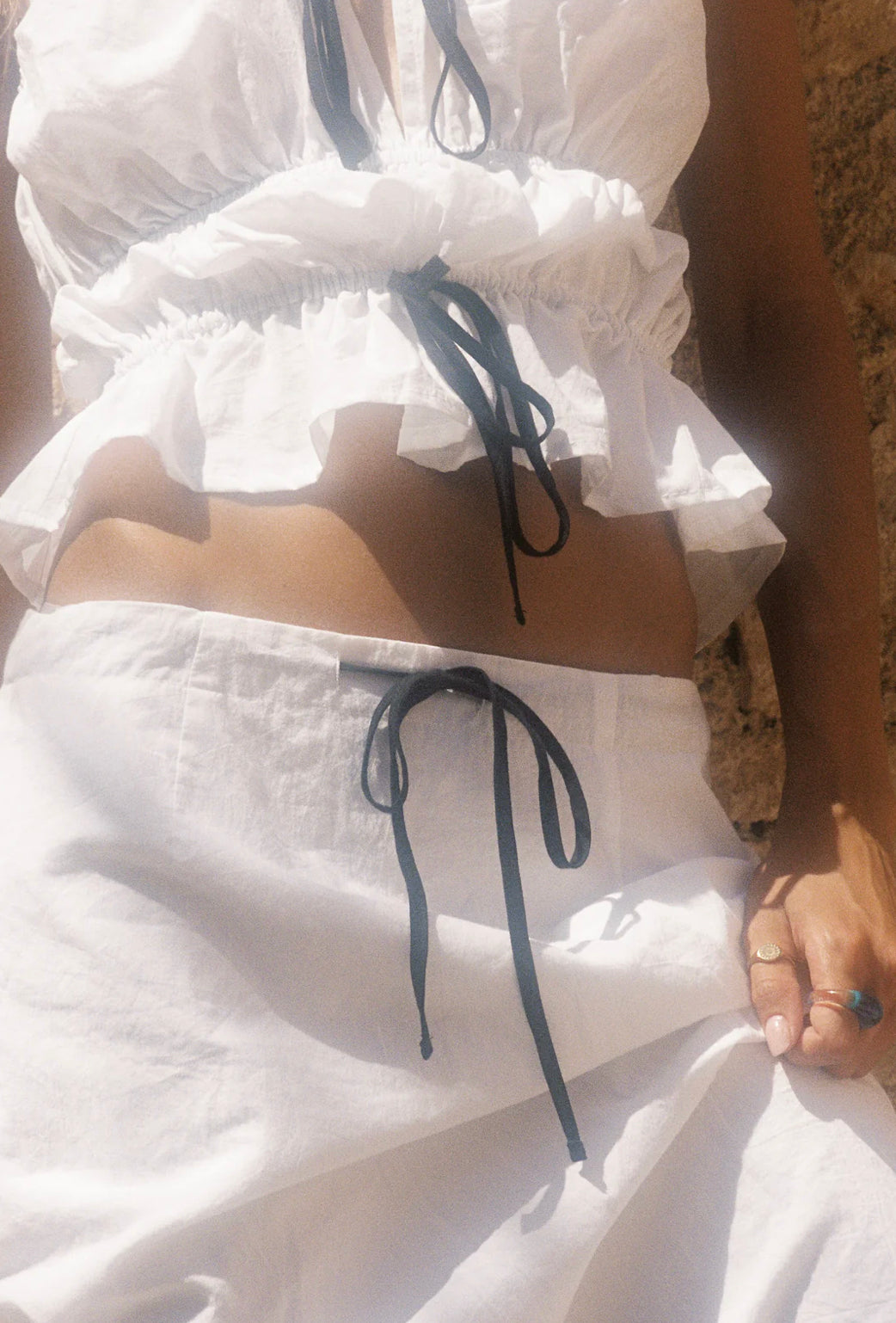 Sndys Martina Maxi Skirt White