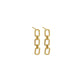 SKIN Chain Studs 18k Gold Plated
