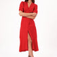 Rollas Verona Linen Dress Coral