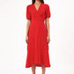 Rollas Verona Linen Dress Coral
