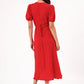 Rollas Verona Linen Dress Coral