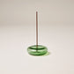 Gentle Habits Glass Incense Holder Green