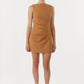 Third Form Enigma Mini Dress Camel
