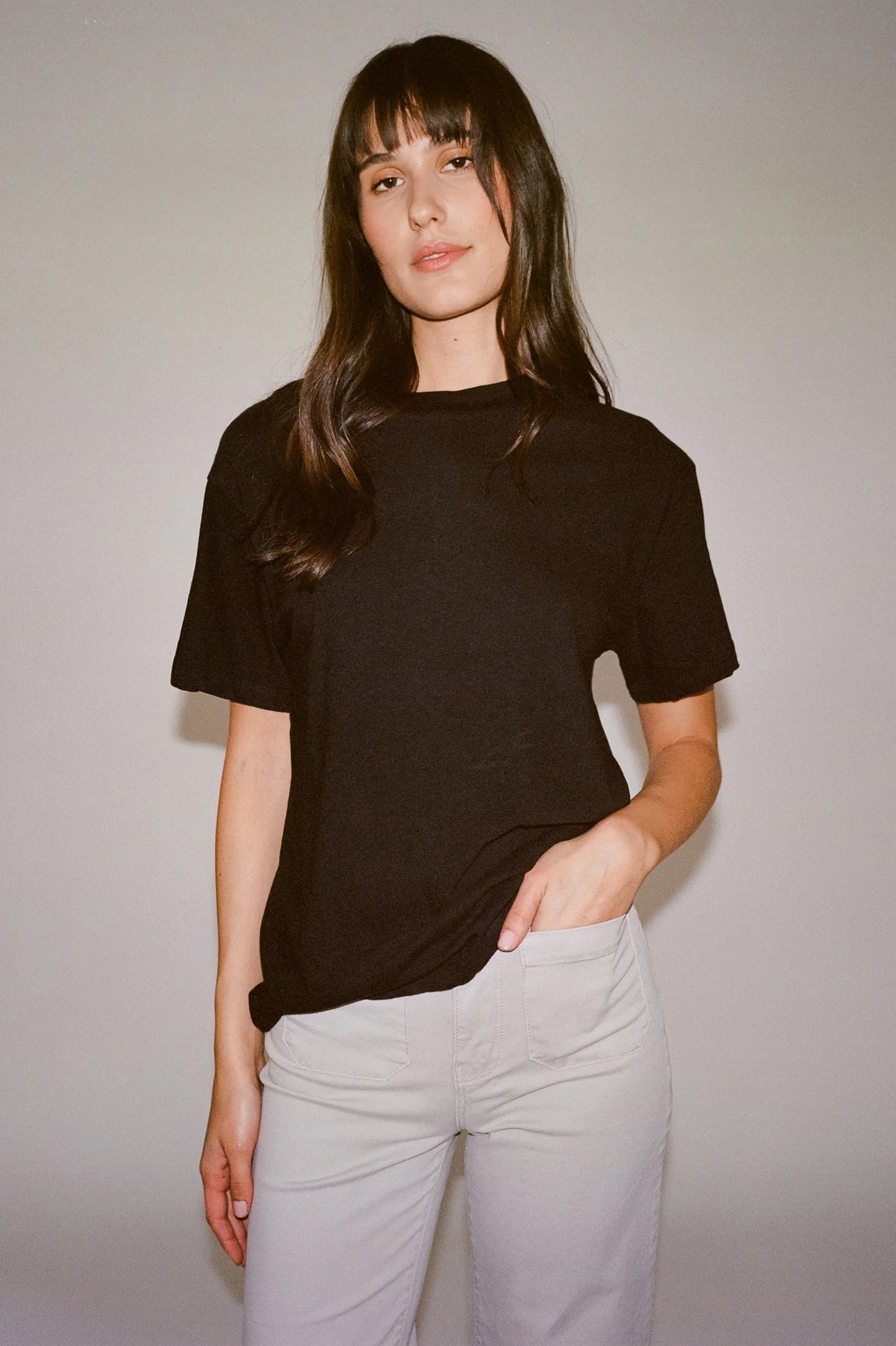 Rollas Tomboy Tee Vintage Black