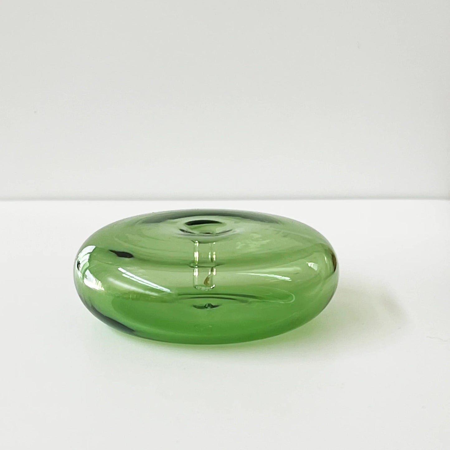 Gentle Habits Glass Incense Holder Green