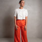 SKIN Kee Wide Leg Linen Pant Orange
