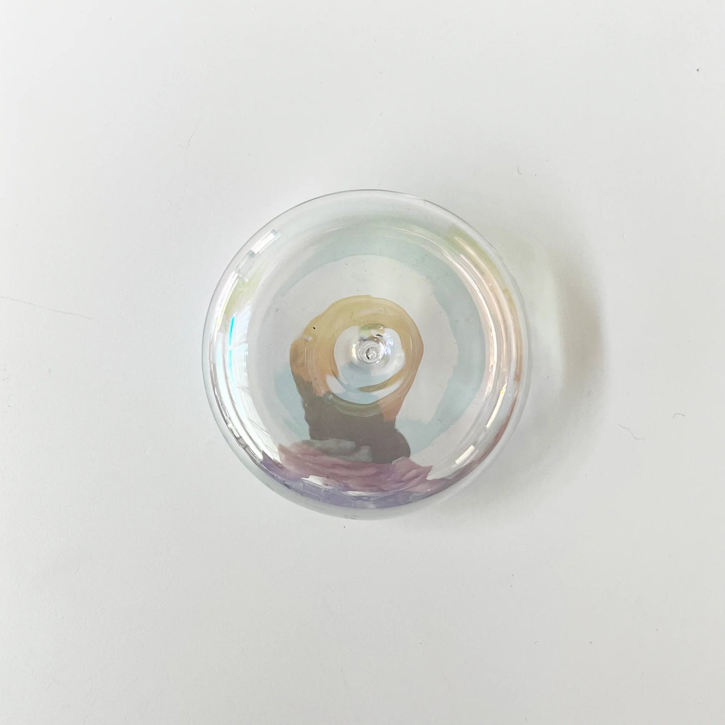 Gentle Habits Glass Incense Holder Iridescent