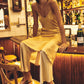 Silk Laundry 90s Silk Slip Dress Maple Stripe