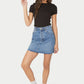 Rollas Baby Rib Tee Black