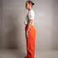 SKIN Florence Puff Sleeve Linen Top White