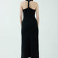 Third Form Intertwined Twist Back Tank Dress Black
